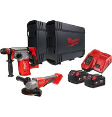 Milwaukee M18 BLPP2G-502X 4933498575 перфоратор, болгарка, 2 АКБ, кейс