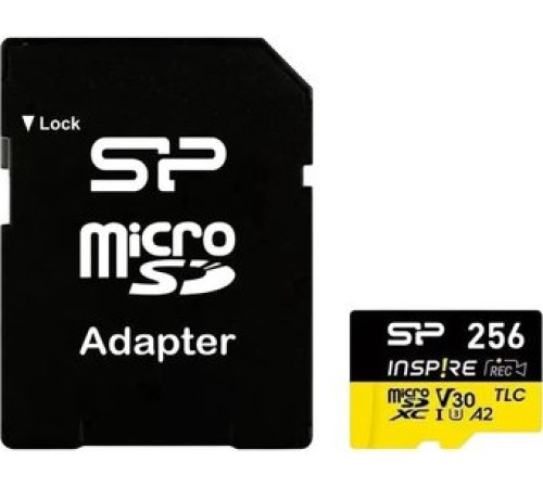 Карта памяти Silicon-Power Inspire microSDXC SP256GBSTXLA2V1NSP 256GB с адаптером