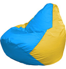 Кресло-мешок Flagman Груша Мега XXXL Г3.1-280 голубой/желтый