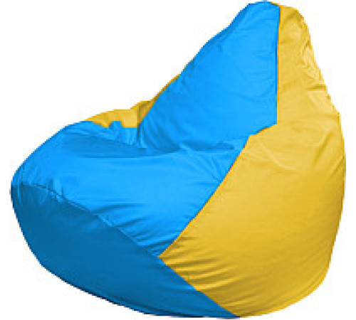 Кресло-мешок Flagman Груша Мега XXXL Г3.1-280 голубой/желтый