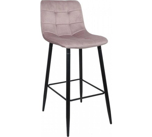 Стул AksHome Stella пыльная роза, велюр HLR25/черный