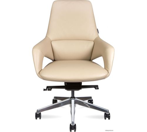 Офисное кресло Norden Шопен LB FK 0005-B Beige Leather кожа бежевая/алюминий