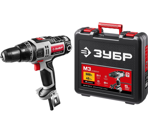 Дрель-шуруповерт Зубр ДШ-М3-500-2 К