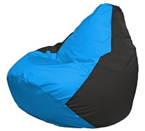 Кресло-мешок Flagman Груша Мини L Г0.1-267 голубой/черный