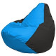 Кресло-мешок Flagman Груша Мини L Г0.1-267 голубой/черный