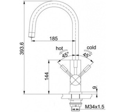Смеситель Franke Eos Clear Water [120.0179.979]