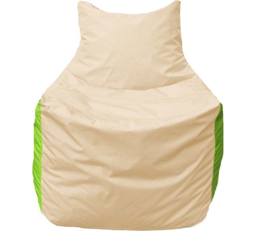 Кресло-мешок Flagman Фокс Ф2.1-141 слоновая кость/салатовый
