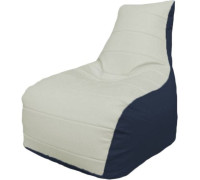 Кресло-мешок Flagman Бумеранг Б1.3-26 белый/синий
