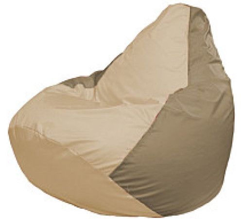 Кресло-мешок Flagman Груша Мега XXXL Г3.1-136 светло-бежевый/темно-бежевый
