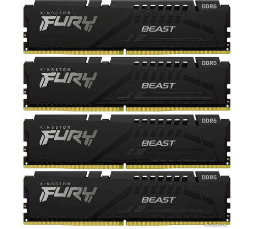 Оперативная память Kingston FURY Beast 4x32ГБ DDR5 5200 МГц KF552C40BBK4-128
