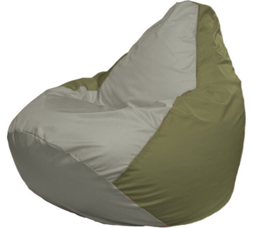 Кресло-мешок Flagman Груша Макси Г2.1-341 оливковый/серый