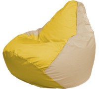 Кресло-мешок Flagman Груша Макси Г2.1-255 бежевый/желтый