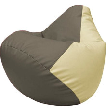 Кресло-мешок Flagman Груша Макси Г2.3-1710 серый/светло-бежевый