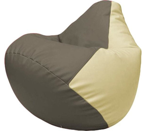 Кресло-мешок Flagman Груша Макси Г2.3-1710 серый/светло-бежевый