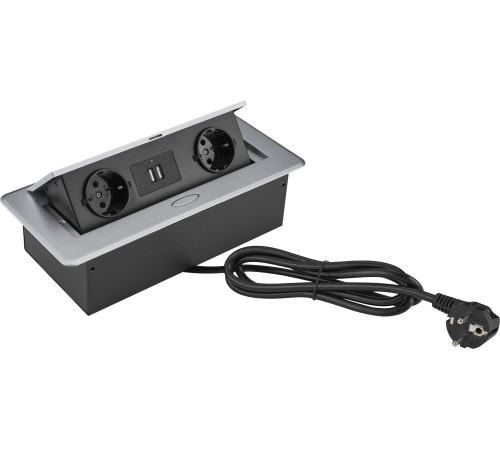 Сетевой фильтр CACTUS CS-SOCKET-EU/USBA-GY