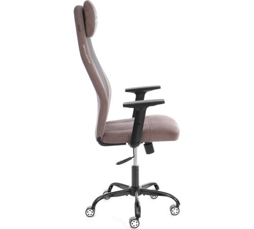 Офисное кресло TetChair Aviator PLT metalBL ткань, светло-коричневый/серый, KUB 03/W-12