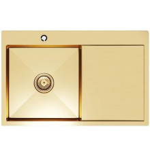 Кухонная мойка Mixline Pro 552918 золото, с сифоном