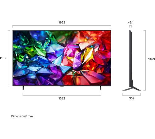 RGB miniLED телевизор LG Micro RGB evo AI 86MRGB96B6B