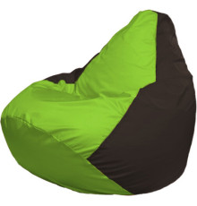 Кресло-мешок Flagman Груша Макси Г2.1-165 коричневый/салатовый