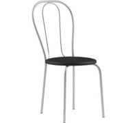Стул Mio Tesoro Тюльпан Плюс черный/металлик