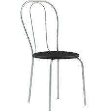 Стул Mio Tesoro Тюльпан Плюс черный/металлик