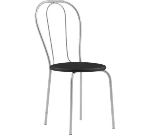 Стул Mio Tesoro Тюльпан Плюс черный/металлик
