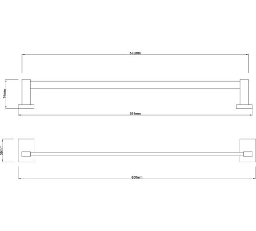 Держатель для полотенца Lauter 21SH9092 Matt Black
