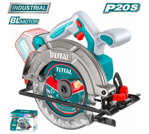 Дисковая циркулярная пила Total TSLI1652 без АКБ