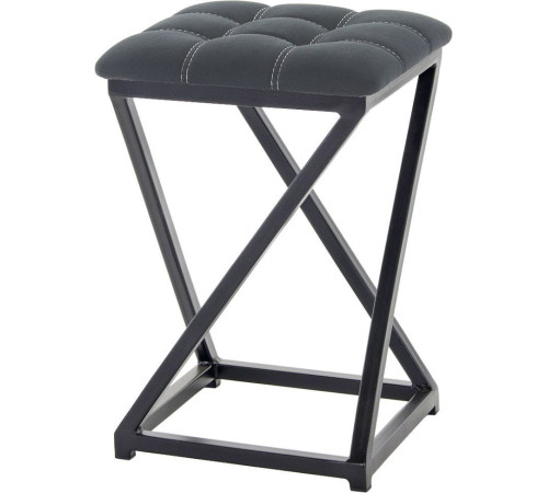 Табурет AMC Comfort 8К1.1 кожзам, черный/черный