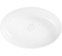 Умывальник Belux Турин 610 эллипс 18, белый матовый/Solid Surface