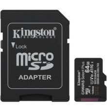 Карта памяти Kingston Canvas Select Plus microSDXC 64GB SDCS3/64GB с адаптером