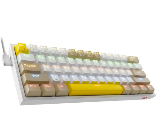 Клавиатура Redragon Fizz белый/бежевый