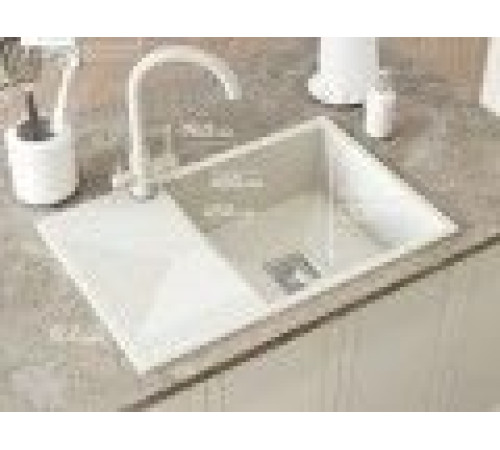 Кухонная мойка Polygran Blade 760 белый хлопок