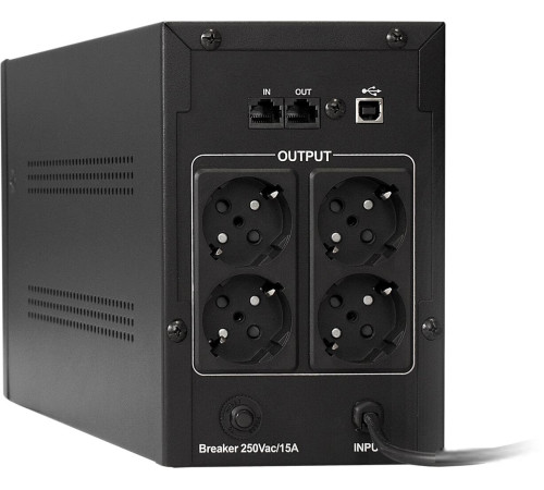 Источник бесперебойного питания ExeGate UNB-1500.LED.AVR.EURO.RJ.USB EP212521RUS