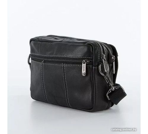 Мужская сумка Poshete 252-5997-BLK черный