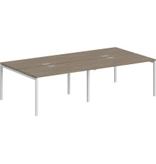 Офисный стол Norden 320х163.8х75 SG.259.OD.44.WH белый/дуб темный