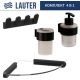 Набор аксессуаров для ванной Lauter 21TS3019 + 21TS3021 + 21TS3009 + 21TS3008 Matt Black, 4 предмета