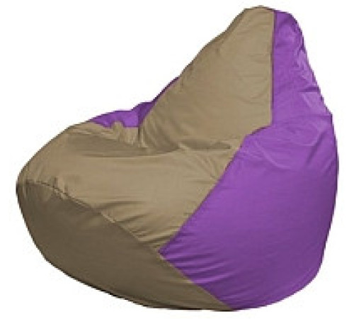 Кресло-мешок Flagman Груша Мини L Г0.1-84 темно-бежевый/сиреневый