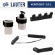 Набор аксессуаров для ванной Lauter 21TS3019 + 21TS3021 + 21TS3009 + 21TS3013 + 21TS3008 Matt Black, 5 предметов