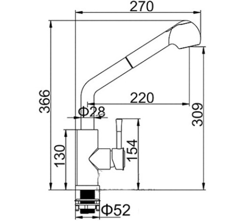 Смеситель Ledeme L76014