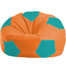 Кресло-мешок Flagman Мяч Стандарт М1.1-223 оранжевый/бирюзовый