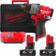 Ударная дрель-шуруповерт Milwaukee M12 FUEL M12FPD2-402X 4933479869 с 2-мя АКБ 4 Ач, кейс
