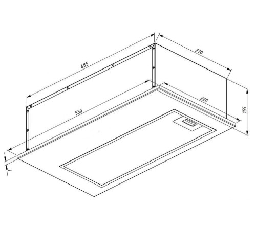 Кухонная вытяжка Akpo Mio 60 WK-12 черный