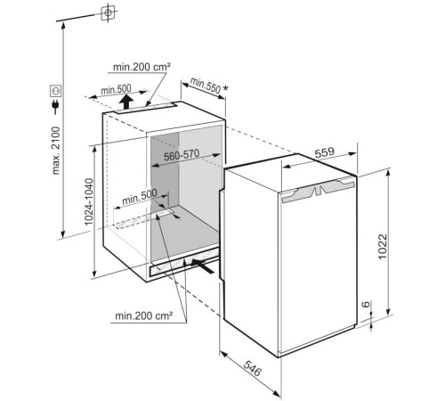 Однокамерный холодильник Liebherr IRe 4020 Plus