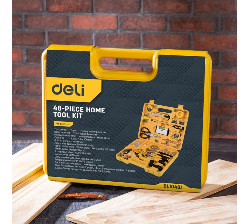 Набор домашнего мастера Deli EDL1048J 48 предметов