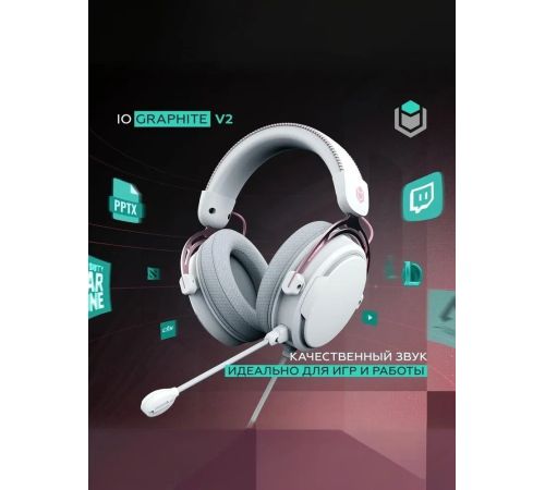 Наушники IO by Red Square Graphite v2 розовое золото