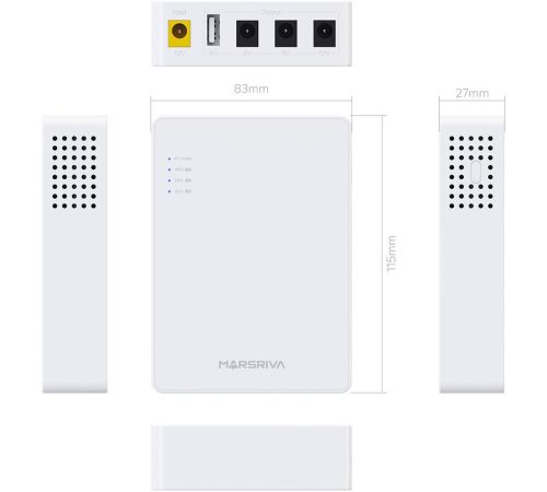 Источник бесперебойного питания Marsriva Smart Mini DC UPS KP3 белый