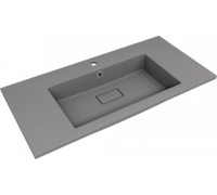 Умывальник Symbolite Line 100x48 кварц, серый шелк