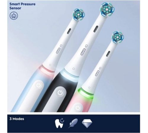 Электрическая зубная щетка Oral-B iO 3 с насадкой Ultimate Clean 4 шт, розовый