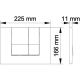 Панель смыва Berges Wasserhaus Novum S3 040043 хром